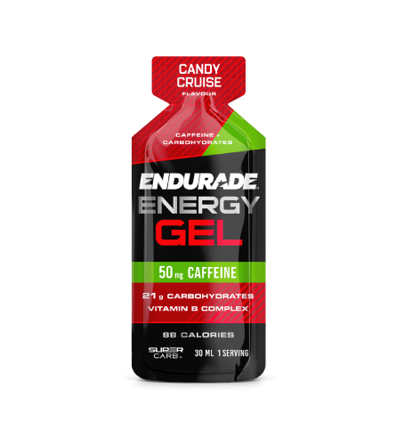 ENDURADE Energy Gel - Caffeine and Carbohydrate Complex - Candy Cruise Flavour - Single Sachet