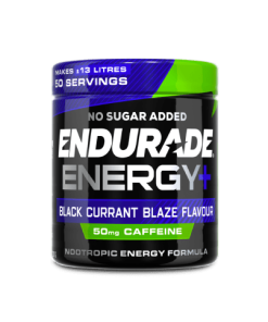 ENDURADE Energy+ Blackcurrant Flavour - Powder Energy Drink with Caffeine and Nootropic Formulation