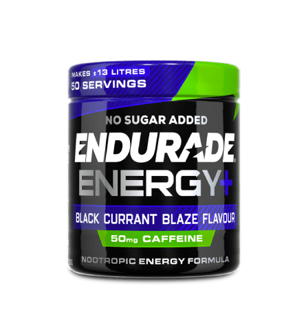 ENDURADE Energy+ Blackcurrant Flavour - Powder Energy Drink with Caffeine and Nootropic Formulation