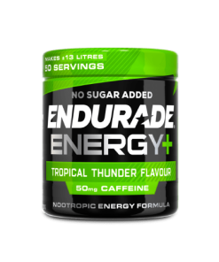 ENDURADE Energy+ Tropical Thunder Flavour - Powder Energy Drink with Caffeine and Nootropic Formulation