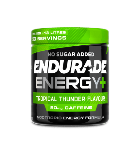 ENDURADE Energy+ Tropical Thunder Flavour - Powder Energy Drink with Caffeine and Nootropic Formulation